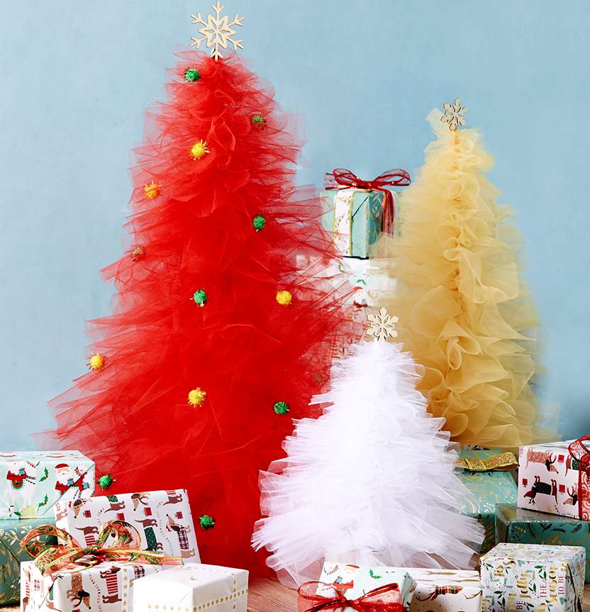 Tulle Christmas Trees Project