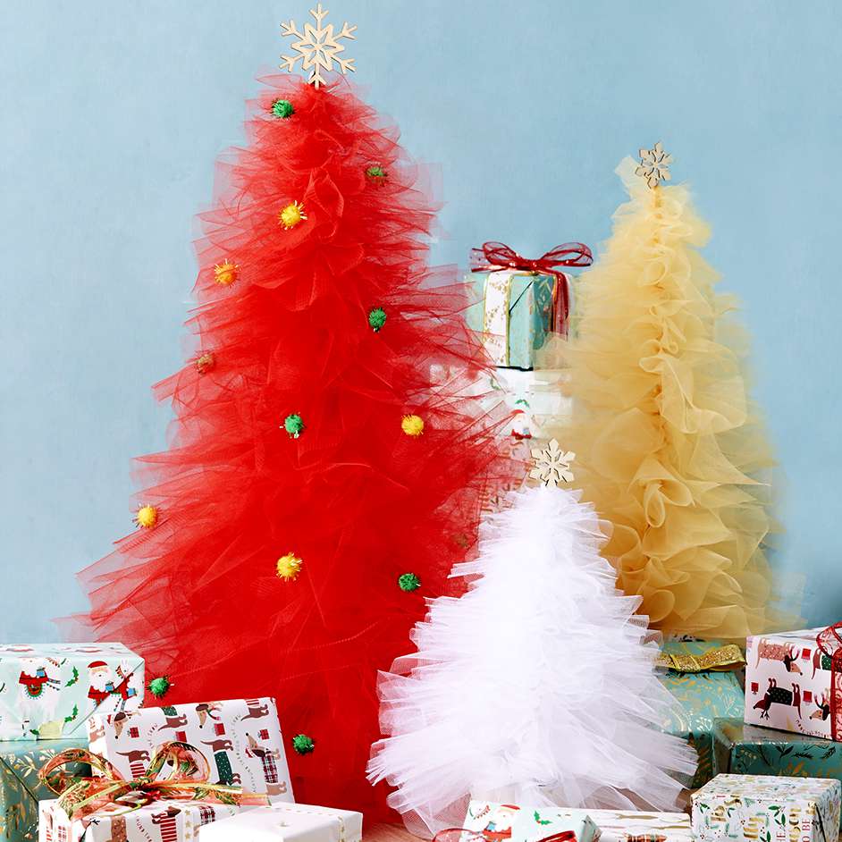 Tulle Christmas Trees Project