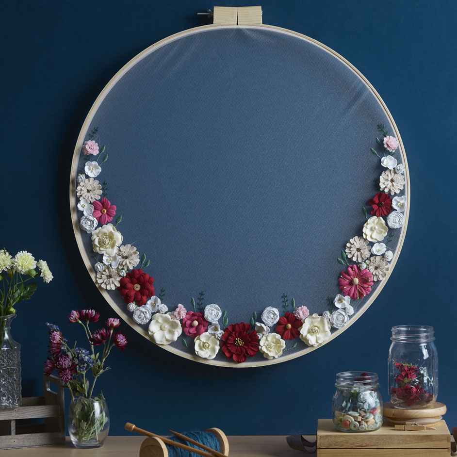 Tulle Embroidery Hoop Project