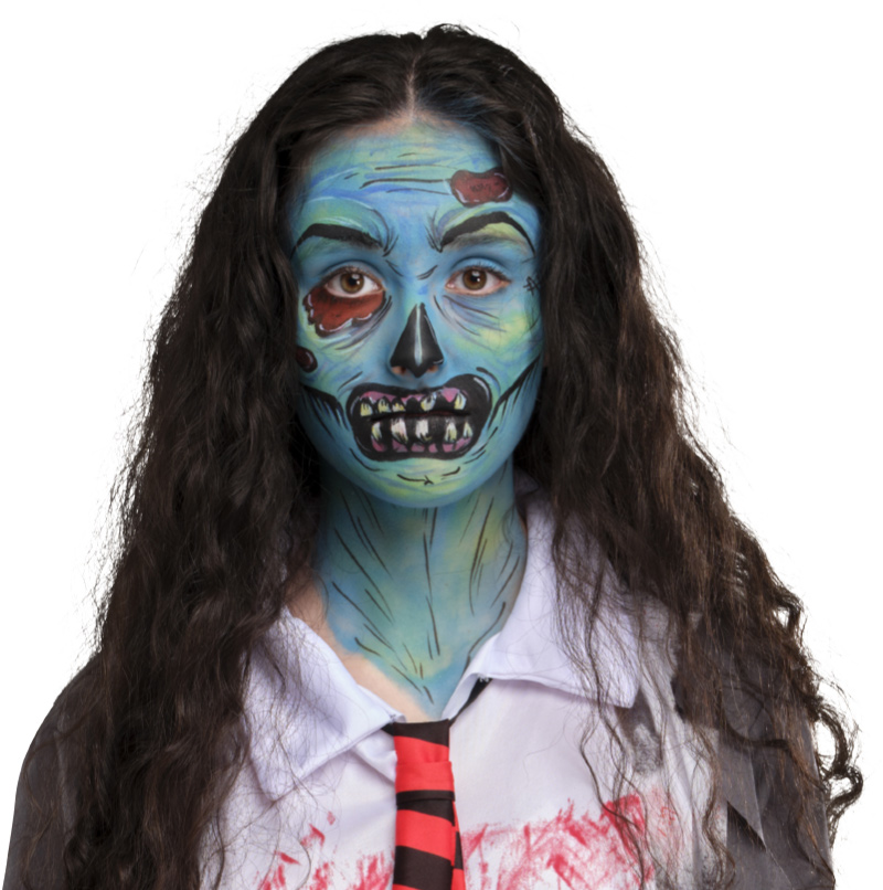 Zombie Face Paint Project